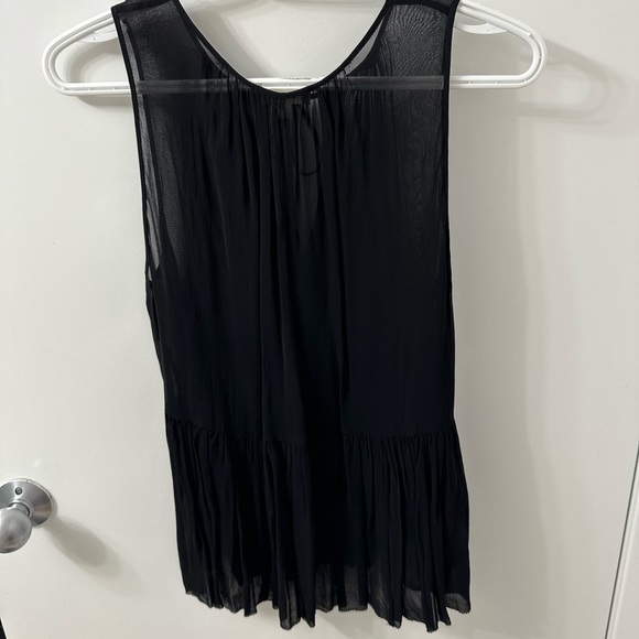 Aritzia Wilfred black sheer top - Picture 2 of 3